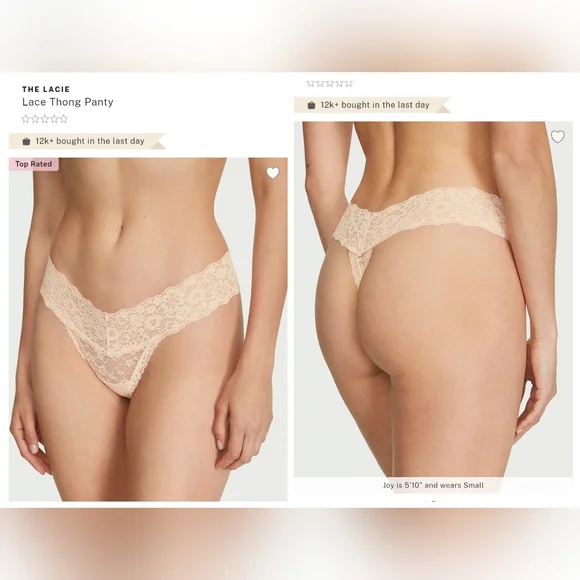 Victoria's secret very sexy the lacie 5 pack thong panties XLARGE